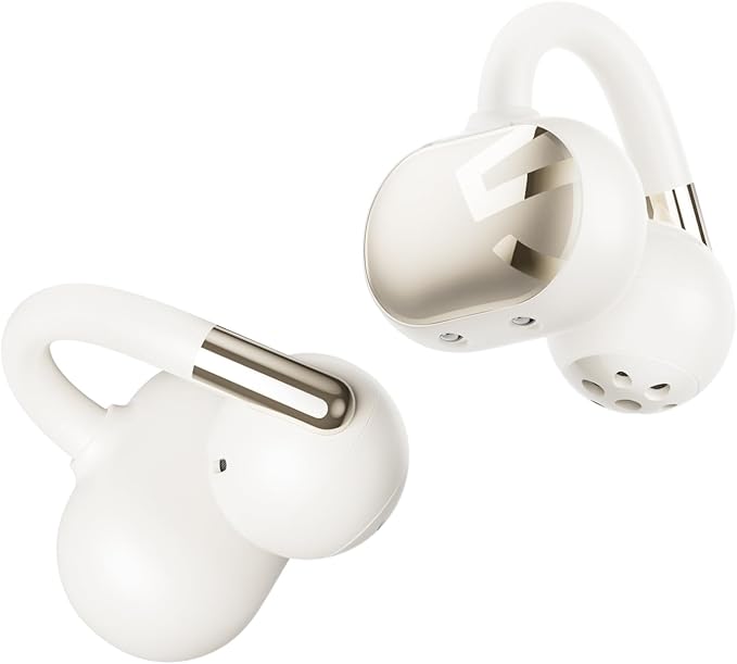 SoundPEATS Clip1 Ultra Comfort Open Ear Clip-On Earbuds, Featherlight for All-Day Wear with Glasses, 40H Playtime, Crystal Clear Calls, Fast Charging, IPX5, Bluetooth 5.4 for Office Home