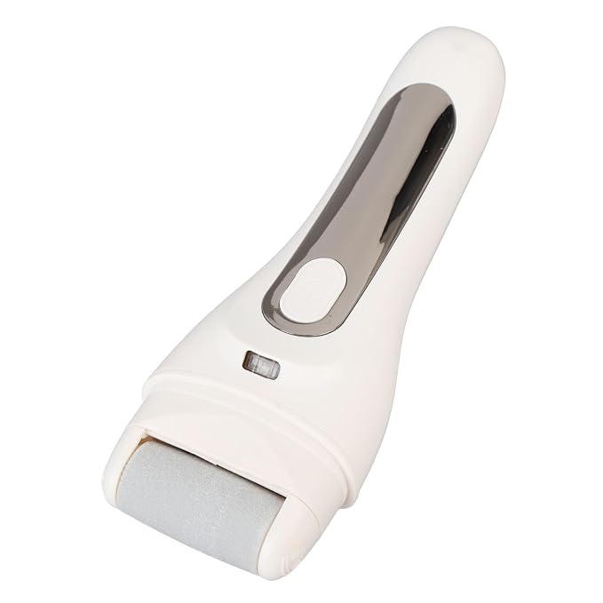 Electric Callus Remover, 3 Adjustable Speeds IPX7 Water Proof USB Rechargeable LCD Display Electric Foot File Portable Electronic Foot File Pedicure Tools Callus Remover Foot Scrubber Kit (White)
