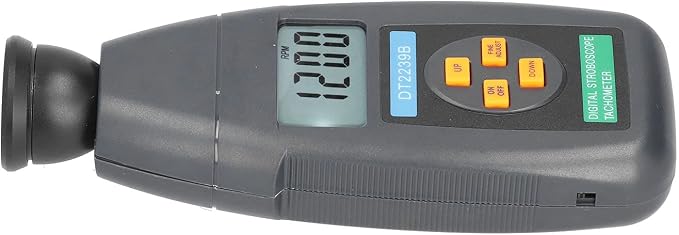 Handheld Digital Stroboscope Tachometer Non-Contact RPM Meter for Engine Motor Testing Industrial Use