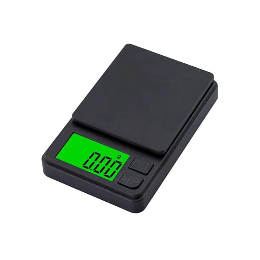 High Precision Luggage Scale - 4pcs Mini Digital Pocket Scale (200g/500g, 0.01g) with LCD Backlight, Portable Handheld Weighing Tool for Jewelry and Travel (Black 500g 0.01g)