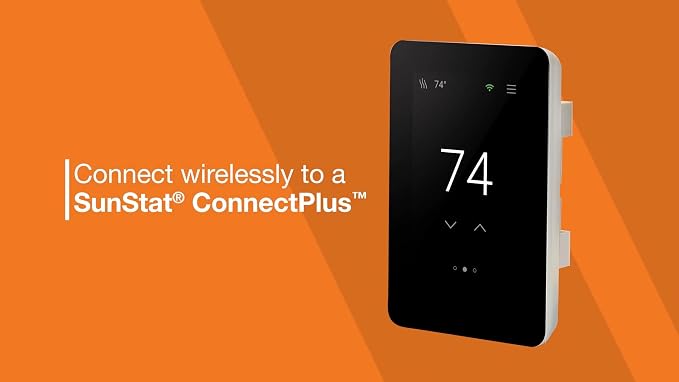 SunTouch ConnectPlus Wi-Fi Voice-Activated Smart Sensor for Floor Surface Temperature and Water Leak Detection, Built-In 915MHz Technology for Wireless Connection to SunStat ConnectPlus Thermostats