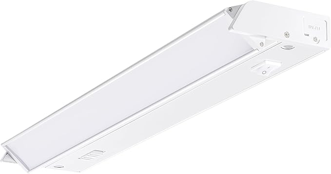 PARMIDA LED Swivel Under Cabinet Lighting, Hardwired or Plug-in Installation, 16 Inch, 10W, 5CCT Color Selectable - 2700K/3000K/4000K/5000K/6000K, Rotatable Lens, Dimmable, Linkable, 120V, 800LM, ETL