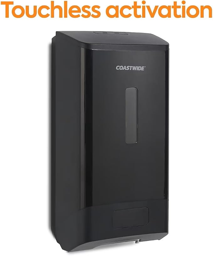 Coastwide Professional J-Series Automatic Wall Mounted Hand Soap Dispenser, Black
