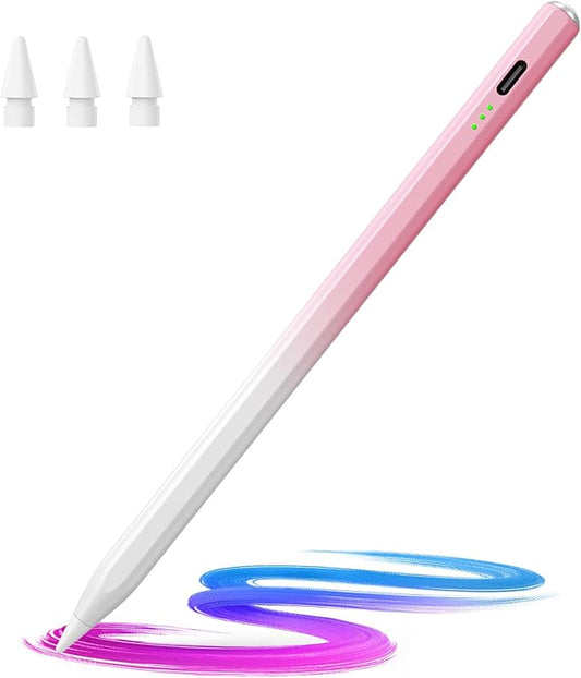 Hastraith Stylus Pen for iPad(2018-2026)-13 Mins Fast Charge with Tilt Sensitivity & Palm Rejection for iPad 11/10/9/8/7/6th Gen, Air 5/4/3/M4/M3/M2, Pro 13"/12.9"/11"/M4, Mini 7/6/5th, Gradient Pink
