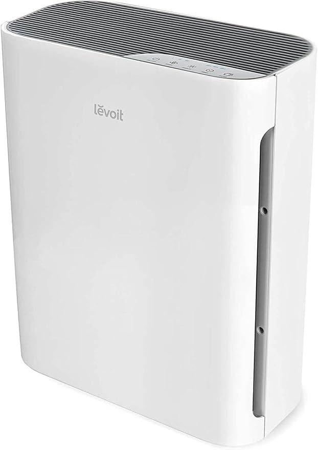 LEVOIT Air Purifier for Home Bedroom, Quiet Clean with Washable Pre-Filter for Dander, Smoke, Dust, Pollen, AHAM VERIFIDE, Odor Eliminators for Medium Sized Rooms, Pet Hair Remover, Vital 100, White