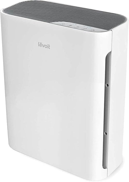 LEVOIT Air Purifier for Home Bedroom, Quiet Clean with Washable Pre-Filter for Dander, Smoke, Dust, Pollen, AHAM VERIFIDE, Odor Eliminators for Medium Sized Rooms, Pet Hair Remover, Vital 100, White