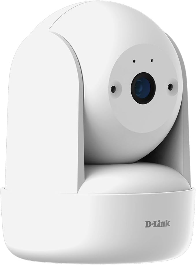 D-Link Indoor Pan & Tilt Wi-Fi Camera w/ 360 Degree View, Full 2K 1296p Resolution, Sound & Motion Detection, 2-Way Audio, Cloud & Local Recording, Night Vision (DCS-6501LH)