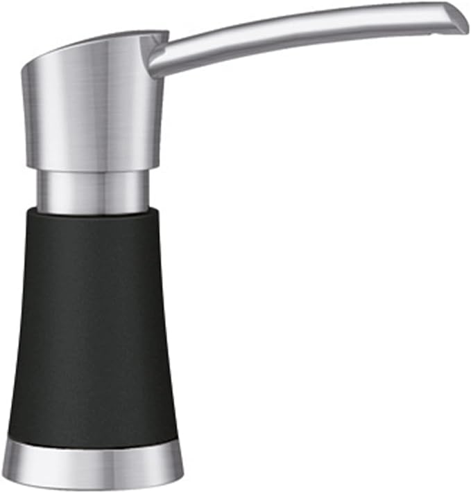 Artona Soap Dispenser - PVD Steel/Coal Black