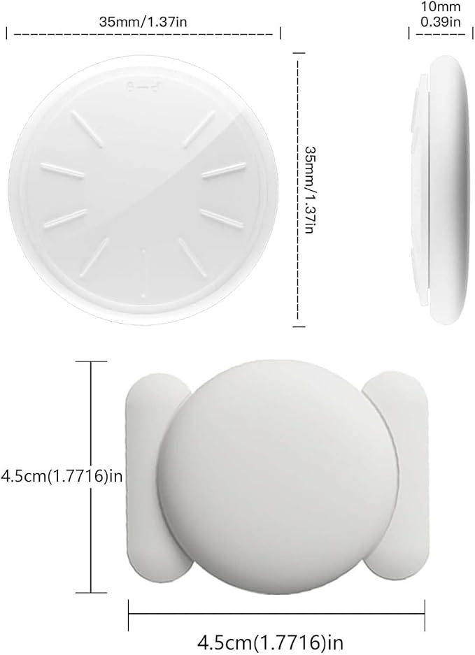 GPS Tracker for Vehicles, 1PCS Tracker Device for Vehicles, Work with Find My (iOS Only), Tracking Devices for Cars Hidden with Magnetic Case, No Monthly Fee Car Tracker, White