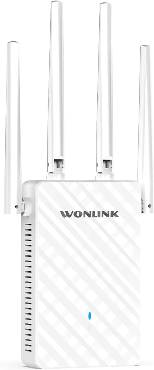 2026 WiFi Extender Signal Booster for Home WL-NE3503, AC1200 WiFi Range Extender, Dual-Band Wireless WiFi Repeater Covers Up to 9800 Sq.ft, with Ethernet Port, One-tap Setup