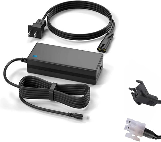AC-DC Adapter for Charging Fezibo Adjustable Standing Desk 48 x 24, 55 x 24 Inches Office Desk SDE-DC-BT, JP-SD-SCT-GM-55W JP-SD-SCT-GM-55B Power Supply Adapter Cord Cable