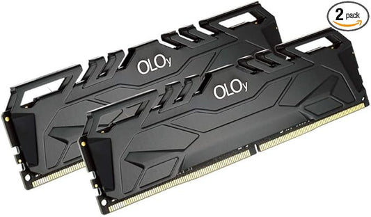 OLOy DDR4 RAM 16GB (2x8GB) Black Owl 2666 MHz CL19 1.2V 288-Pin Desktop UDIMM (MD4U0826190BJ0DA)