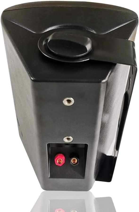 Herdio 5.25 Inch Indoor Outdoor Bluetooth Speakers Patio Waterproof Wired Wall Mount System 300 Watts (Black)