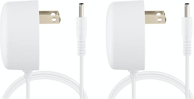 2-Pack Google 6FT Power Adapter - Compatible with Mini, Hub, WiFi Router & Point Cable