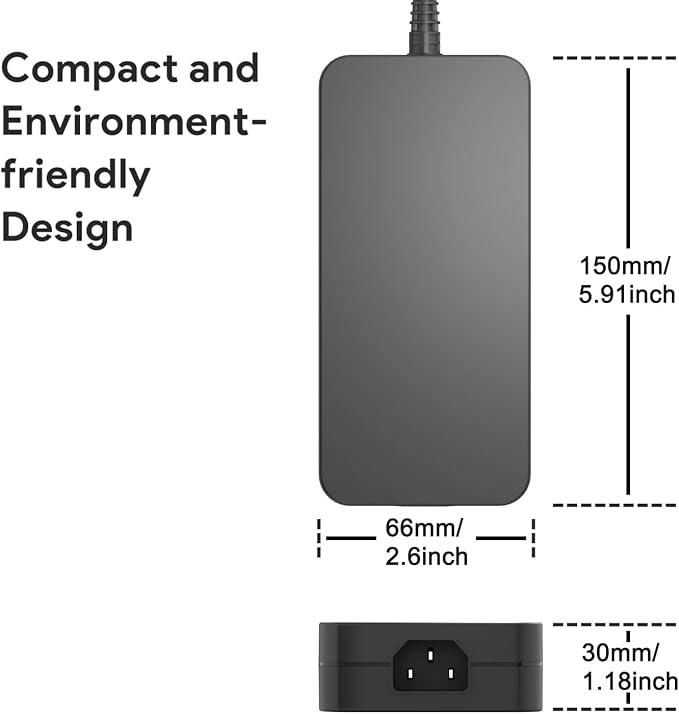 HKY 4-Pin 48V 3.75A Power Supply Adapter Compatible with Swann NVR16-8580 16Ch 4k Network Video Recorder Ultra HD CCTV Security System NVR16-8580RN NVR-168580,FJ-SW2028A48003850,FJ-SW2028A48003750