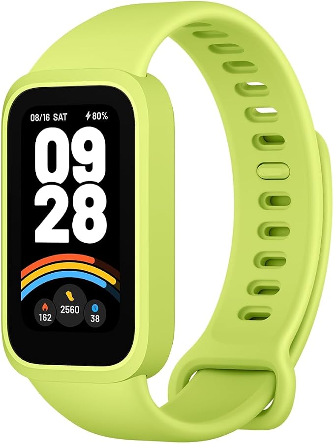 XIAOMI Smart Band 9 Active Global Version, 1.47'' 60Hz Display, 18-Day Battery, 5ATM Waterproof Fitness Tracker with All-Day Health Monitor, 50 Sports Modes (Green)