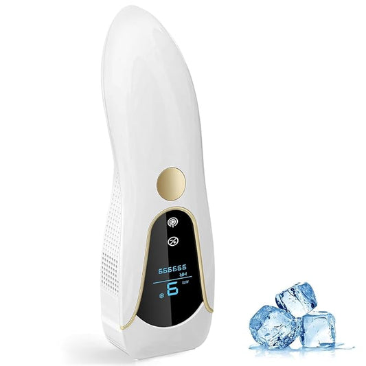 Finequin Laser Hair Removal for Women and Men, Air 15 Ice-cooling IPL Device Hair Removal for Nearly Painless & Long-Lasting Results From Home, 3 Modes & Auto Flashing for Fast Full Body Hair Removal