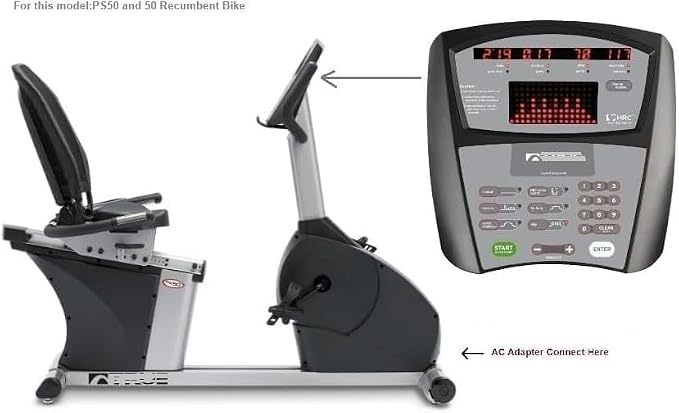 AC Adapter Compatible with True Fitness True PS50 and 50 Recumbent Bike