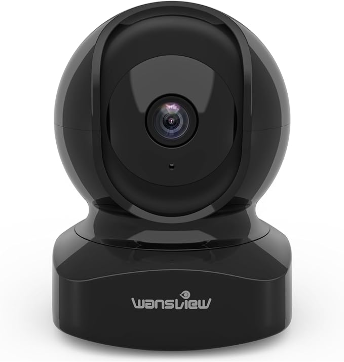 wansview Cameras for Home Security, 2K IP Camera, WiFi Home Indoor Camera for Baby/Pet/Nanny, Motion Detection, 2 Way Audio Night Vision, Compatible with Alexa, with TF Card Slot and Cloud