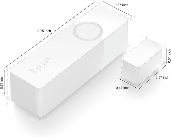 Philips Hue Secure Smart Contact Sensor, White - 2 Pack - Made for Indoor Doors and Windows - Requires Hue Bridge - Works with The Hue App