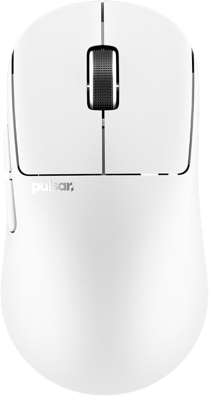 Pulsar Gaming Gears X2N Crazylight Wireless Gaming Mouse, Ultra Lightweight 1.34 oz (38g), Optical Switch, 32000 DPI, 750 IPS, XS-1 Sensor, 8k Compatible (Mini, Uyuni White)