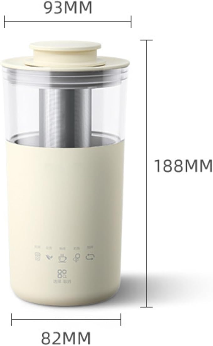 Electric Travel Kettle, Stainless Steel Portable Tea Coffee Maker with Magnetic Stirrer, Fast Boil & Temperature Control, for Home Office Travel (US Plug 110V)