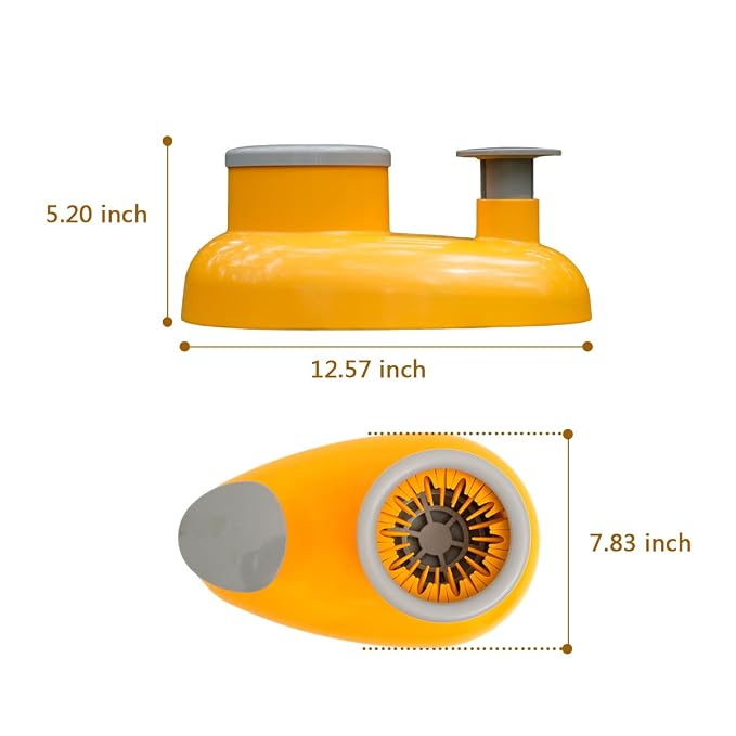 Mechanical Dog Paw Cleaner-Manually Driven Spinning-Cup Washer for All Breeds (Medium-Large)