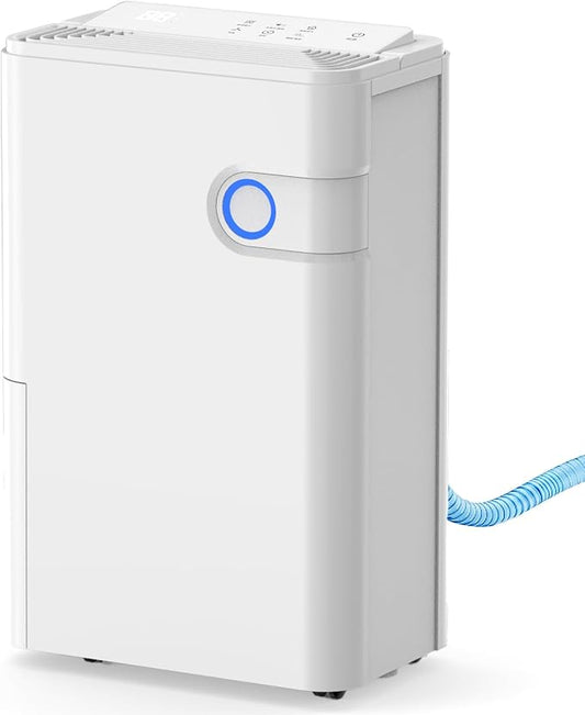 OLIXIS 80Pints Dehumidifier with Drain Hose, Most Efficient Energy Star, 5,500 Sq.Ft Dehumidifier for Basement, 5L Tank, Smart Humidity Ring, Ideal Humidity Remover for Home, Bedroom & Bathroom