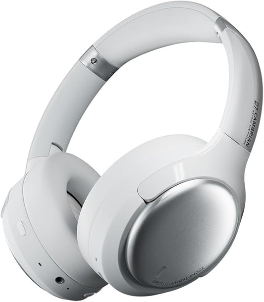 ROSESELSA Cambrian Over Ear Wireless Headsets Active Noise Cancellation Detachable Cable Ultra Low Latency 100H Battery Life OOTD (Grey)