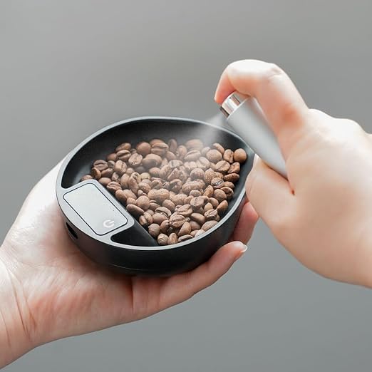watchget Coffee Bean Dosing Cup, Electronic Scale and Coffee Bean Dosing Tray, Espresso Scale for Beans Weighting and Dose, 0.3-1000g 0.1g Precision Digital Scales