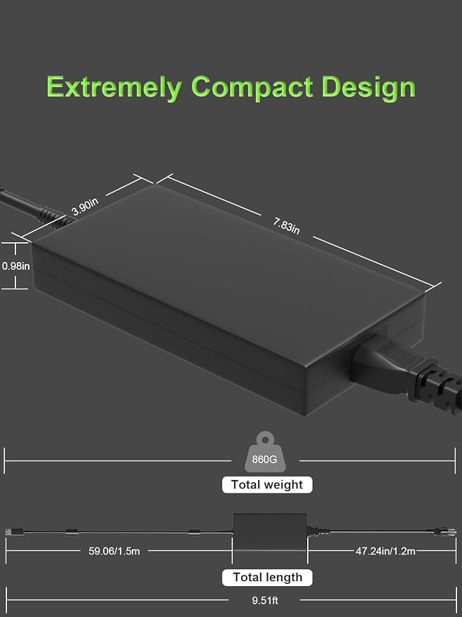 240W Charger Compatible with Msi GE76 GE66 Raider, Vector GP77 GP76 GP66 Leopard, Alpha 17 Creator Pro 16 A16 Z17 Z16P Z16 HX Studio, Stealth GS77 A16 16 17 WE76 Laptop, USB Tip