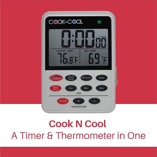 Cooper-Atkins DTT361-01 Digital Meat Thermometer, Cooling Thermometer (Cook N Cool - Cooking and Cooling Temperature Monitor)