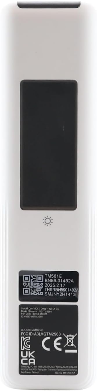Dan's Originals OEM - BN59-01482A Replacement SolarCell AI Voice Remote Control for Samsung Smart TVs, The Frame, Smart Monitor, QLED and Neo QLED and Others. | Voice | AI | TM2561E