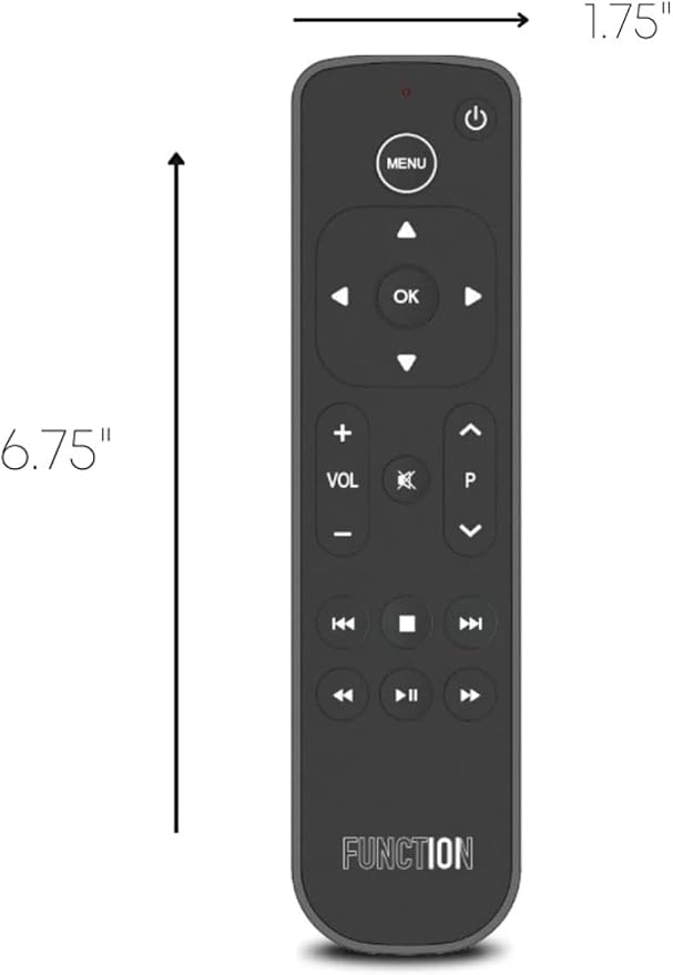 Function101 Pack of 2 Bluetooth Button Remotes for Apple TV/Apple TV 4K - Replacement Apple TV Remote (IR - BLE) No Voice Support, 2 AAA Batteries Included per Remote