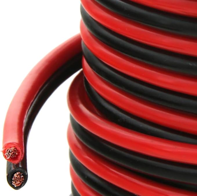 GS Power OFC Pure Copper 10 Gauge Wire 50ft Oxygen Free, Electrical 12v Primary Hi-Fi Speaker Cable, 10AWG for Amplifier, Solar Panel, Automotive, Battery Cable, Stereo, Car, Home Theater, RV Power