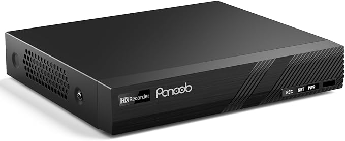 4K 8 Channel NVR, 8CH H.265 Network Video Recorder with 8 PoE Ports, Motion Alarm, 24/7 Recording, Smart Playback, Support 8MP/5MP/4MP/3MP PoE Cameras, One SATA Ports Up to 8TB (Without HDD)
