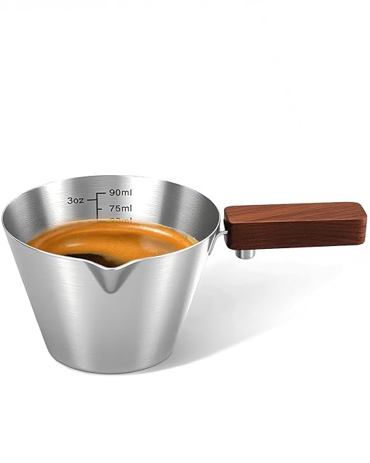 Maestri House Mini Coffee Scale with Timer, USB-C Rechargeable Espresso Scale+ Espresso Measuring Cup