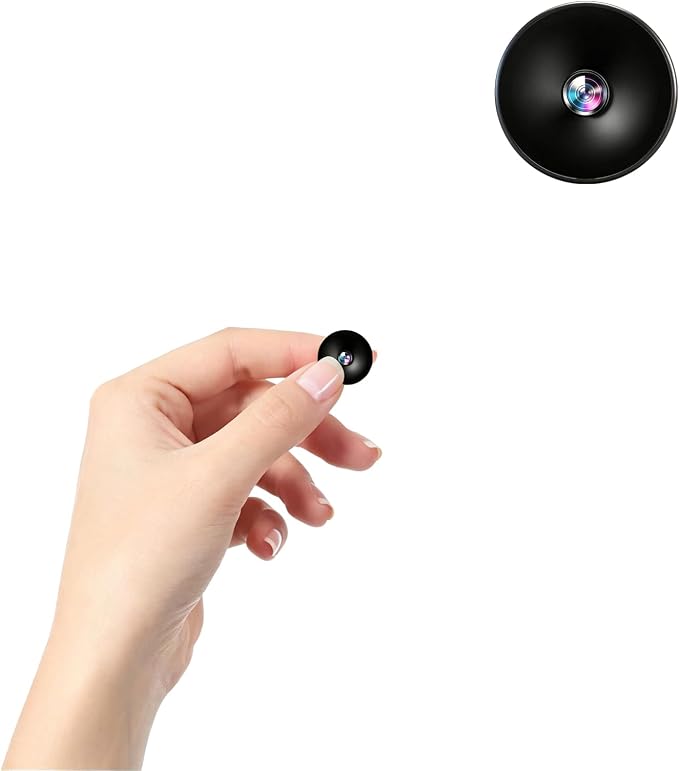Hidden Camera with Audio/Video Mini Small Spy WiFi Security Secret System Smart Home Indoor Wireless Outdoor Nanny Night Vision Motion Detection Baby Monitor Pet Doorbell Seguridad (1, black, mini)