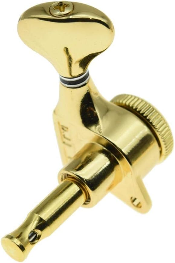 KAISH 18:1 Gear Ratio Guitar Locking Tuners Machine Heads Guitar Locking Tuning Keys Pegs for Strat/Tele/LP/SG most Electric or Acoustic Guitars Gold