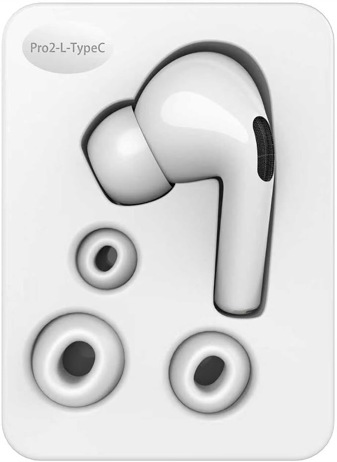 OEM A3047, A3048, A3049 Single Left Side Earbud Replacement for Pro2nd, Compatible with Original A2968 Charging Case with Type-C Port, Ear Cushion