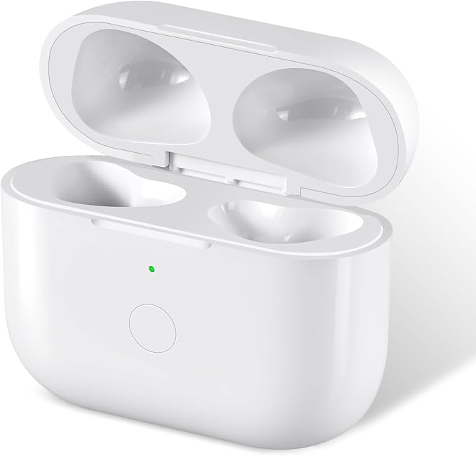 Wireless Charging Case Replacement Compatible with AirPod 3rd Generation, Air Pod 3 Charger Case with Bluetooth Pairing Sync Button
