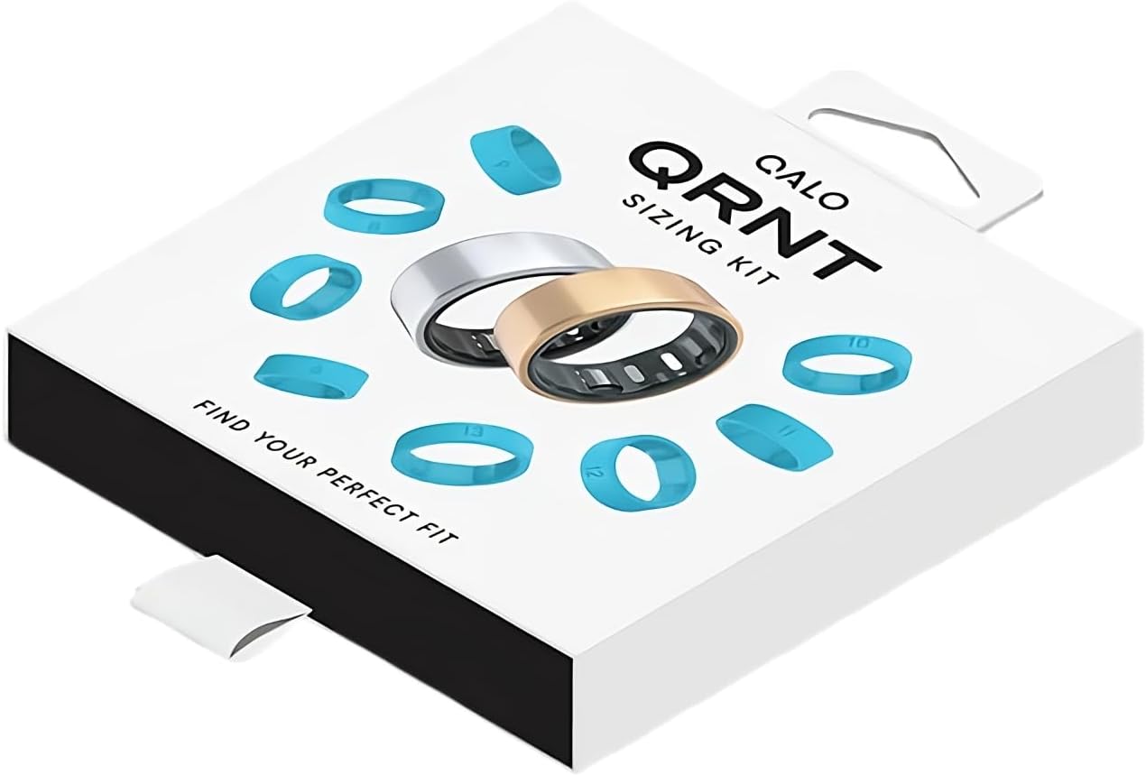 QALO QRNT Official Ring Sizing Kit for Smart Ring (Original & Slim) - Includes Purchase Voucher for Smart Ring - Find Your Perfect Fit