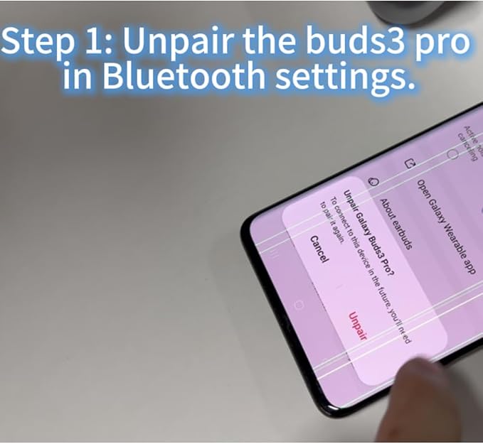 Single Right Ear Replacement Bud for Samsung Galaxy Buds 3 Pro AI Ture Wireless Bluetooth Earbuds(White)
