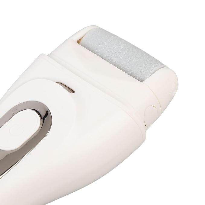 Electric Callus Remover, 3 Adjustable Speeds IPX7 Water Proof USB Rechargeable LCD Display Electric Foot File Portable Electronic Foot File Pedicure Tools Callus Remover Foot Scrubber Kit (White)