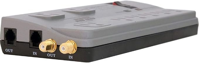 PST-2+6 Power Station Home Theater Power Conditioner with (2) Extension Cable (18 AWG, Black, 3') Bundle