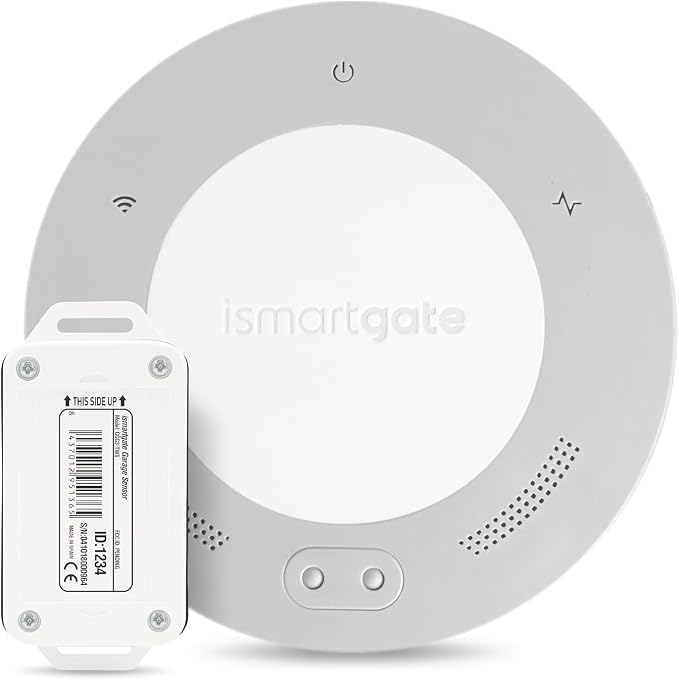 ismartgate LITE Smart Garage Door Opener Remote, APP Control, Compatible with Apple Homekit, Amazon Alexa, Google Assistant, IFTTT, Compatible with All Garage doors. Wireless sensor included.