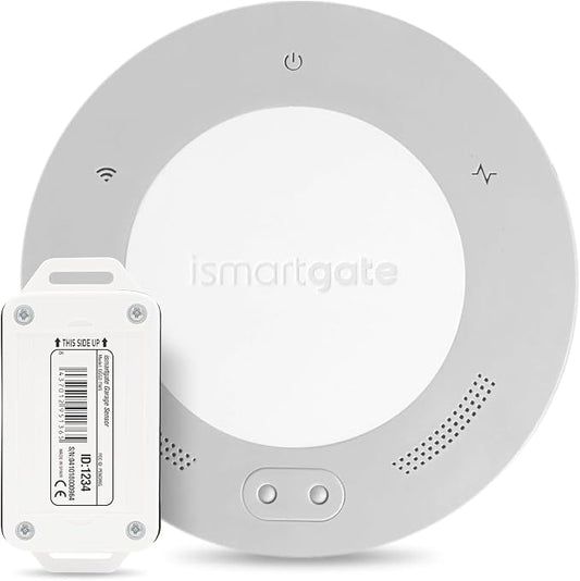 ismartgate LITE Smart Garage Door Opener Remote, APP Control, Compatible with Apple Homekit, Amazon Alexa, Google Assistant, IFTTT, Compatible with All Garage doors. Wireless sensor included.