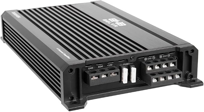 Belva BXA6404 640W Peak BX-Series 2-Ohm Stable Class-A/B 4-Channel Car Audio MOSFET Amplifier