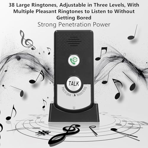 2-Way Wireless Intercom Doorbell System 1000m (3280ft) Super Long Range Intercom System Indoor Outdoor for House Office Room to Room Communication