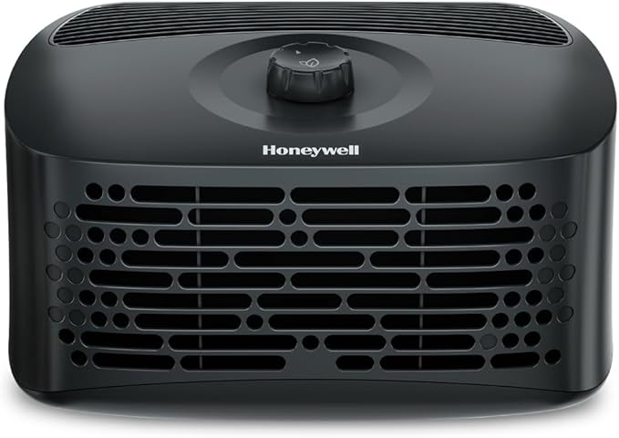 Honeywell HPA020 HEPA Air Purifier, Airborne Allergen Reducer for Small Rooms (90 sq ft), Black - Wildfire/Smoke, Pollen, Pet Dander, and Dust Air Purifier